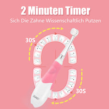 Load image into Gallery viewer, Seago SG-513 Elektrische Zahnbürste Kinder Baby Kinderzahnbürste Elektrisch ab 0-3 Jahre mit LED Licht Smart Timer Babyzahnbürste Wasserdicht IPX7 Schallzahnbürste (Baby Rosa)