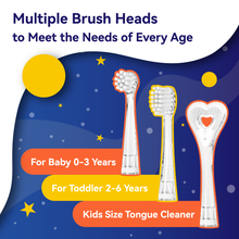 Load image into Gallery viewer, Seago Electric Toothbrush for Children 1 Year and Over, Sonic Toothbrush with LED Lights and DIY Stickers, 8 Soft BPA-Free Brush Heads, Children's Toothbrush for Babies 0 to 3 Years, SG-2159
