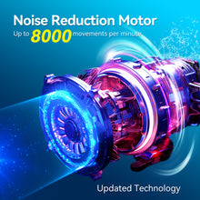 Load image into Gallery viewer, Seago Electric Toothbrush with 8 Round Brush Heads, Rotating Toothbrush with 5 Brushing Modes, Electric Sonic Toothbrush Teeth Whitening in 14 Days, for Adults and Children (Black)