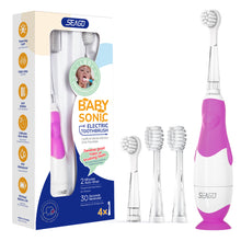 Load image into Gallery viewer, Seago Electric Toothbrush for Children and Baby from 0 1 2 3 Years, with LED Light, Round Soft Replacement Brushes, Electric Toothbrush for Baby, 2 Minute Smart Timer, Waterproof IPX7, SG513