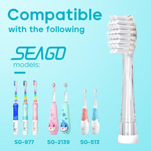 Load image into Gallery viewer, Seago Zahnbürsten Ersatzköpfe für elektrisch Zahnbürste Kinder SG-513/SG-977/SG-2139 (Gray)