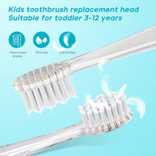Load image into Gallery viewer, Seago Zahnbürsten Ersatzköpfe für elektrisch Zahnbürste Kinder SG-513/SG-977/SG-2139 (Gray)