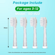 Load image into Gallery viewer, Seago Zahnbürsten Ersatzköpfe für elektrisch Zahnbürste Kinder SG-513/SG-977/SG-2139 (Gray)