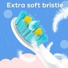 Load image into Gallery viewer, Seago Kids Electric Toothbrush Heads, Electric Toothbrushes Heads for SG2303/SG958, Brush Replacement Heads Pack of 4 (4pcs-White)