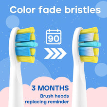 Load image into Gallery viewer, Seago Kids Electric Toothbrush Heads, Electric Toothbrushes Heads for SG2303/SG958, Brush Replacement Heads Pack of 4 (4pcs-White)