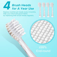 Load image into Gallery viewer, Seago Zahnbürsten Ersatzköpfe für elektrisch Zahnbürste Kinder SG-513/SG-977/SG-2139 (Gray)