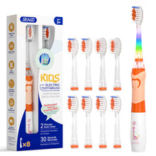 Load image into Gallery viewer, Seago Electric Toothbrush for Kids with 8 Extra Soft Brush Heads and 4 Personal Modes, LED Light, Smart Timer, IPX7 Waterproof, Children's Sonic Toothbrush for Ages 3 and Up, SG977