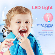 Load image into Gallery viewer, Seago Electric Toothbrush for Children and Baby from 0 1 2 3 Years, with LED Light, Round Soft Replacement Brushes, Electric Toothbrush for Baby, 2 Minute Smart Timer, Waterproof IPX7, SG513