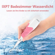 Load image into Gallery viewer, Seago SG-513 Elektrische Zahnbürste Kinder Baby Kinderzahnbürste Elektrisch ab 0-3 Jahre mit LED Licht Smart Timer Babyzahnbürste Wasserdicht IPX7 Schallzahnbürste (Baby Rosa)
