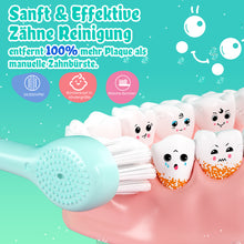 Load image into Gallery viewer, Seago Electric Toothbrush for Children 0-6 Years with Colorful LED Light, Smart Timer, Rechargeable Baby Toothbrush with 8 Soft Replacement Brush Heads, IPX7 Waterproof, SG2139 
