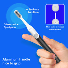 将图片加载到图库查看器，Seago Battery Electric Toothbrush with 2 Brush Heads, Travel Electric Toothbrush Portable Toothbrush, Sonic Electric Toothbrush for Adults and Kids, Battery not Included, SG2102
