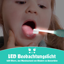 Load image into Gallery viewer, Seago Electric Toothbrush for Children 0-6 Years with Colorful LED Light, Smart Timer, Rechargeable Baby Toothbrush with 8 Soft Replacement Brush Heads, IPX7 Waterproof, SG2139 

