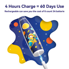 Load image into Gallery viewer, Seago Electric Toothbrush for Children 1 Year and Over, Sonic Toothbrush with LED Lights and DIY Stickers, 8 Soft BPA-Free Brush Heads, Children&#39;s Toothbrush for Babies 0 to 3 Years, SG-2159 
