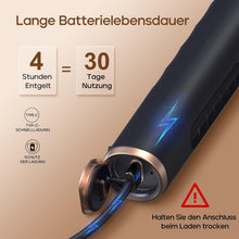 Load image into Gallery viewer, Seago Elektrische Zahnbürste mit 8 Runder Aufsteckbürsten, Rotierende Zahnbürste mit 5 Putzmodi, Elektrische Schallzahnbürste Zahnaufhellung in 14 Tagen, für Erwachsene Kinder(Schwarz)
