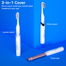 将图片加载到图库查看器，Seago Battery Electric Toothbrush with 2 Brush Heads, Travel Electric Toothbrush Portable Toothbrush, Sonic Electric Toothbrush for Adults and Kids, Battery not Included, SG2102
