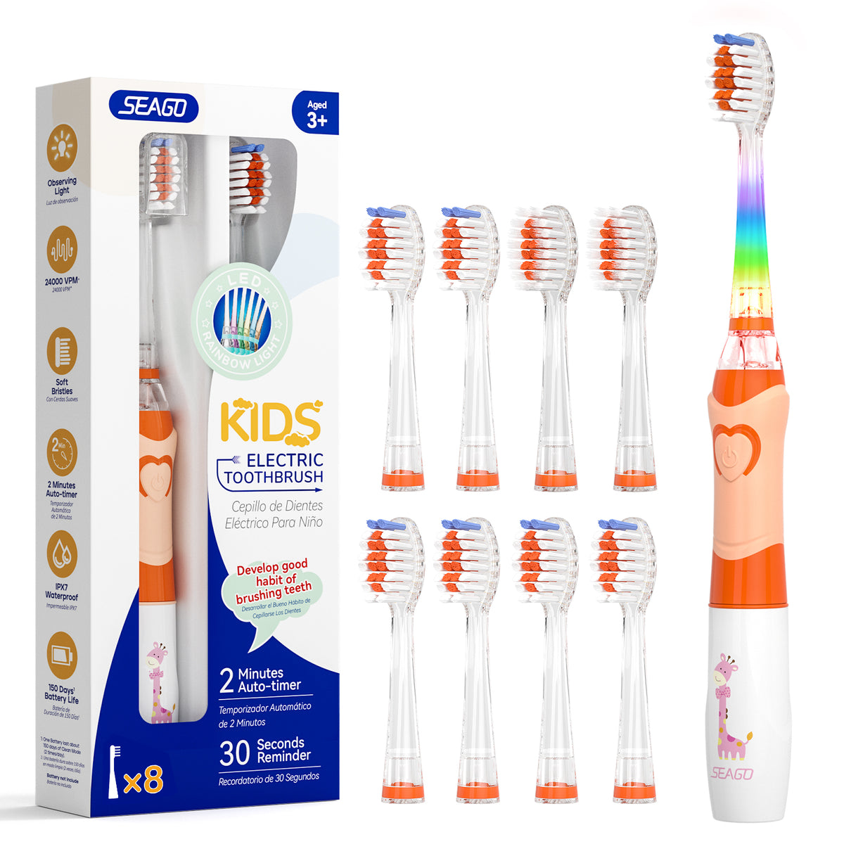 Seago Kids Battery Toothbrush （SG977-8H）