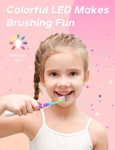 Load image into Gallery viewer, Seago Electric Toothbrush for Kids Ages 2 and Up, Children&#39;s Toothbrushes with 4 Extra Soft Brush Heads and LED Light, 4 Modes 24000VPM Smart Timer Sonic Toothbrush for Toddlers Girls Boys SG977 
