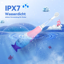 Load image into Gallery viewer, Seago Elektrische Zahnbürste Kinder Baby Zahnbürste ab 0 1 2 3 Jahr, mit LED Licht, Runder Weich Ersatzbürsten, Elektrische Zahnbürste Baby,2 Minuten Smart Timer, Wasserdicht IPX7,SG513
