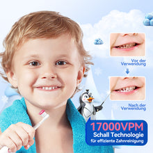 Load image into Gallery viewer, Seago Elektrische Zahnbürste Kinder Baby Zahnbürste ab 0 1 2 3 Jahr, mit LED Licht, Runder Weich Ersatzbürsten, Elektrische Zahnbürste Baby,2 Minuten Smart Timer, Wasserdicht IPX7,SG513
