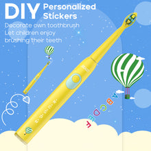 Load image into Gallery viewer, Seago electric toothbrush for children with extra soft bristles and 5 personal modes, 8 replacement heads, smart timer, rechargeable toothbrush for children (pink)
