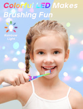 Load image into Gallery viewer, Seago Electric Toothbrush for Kids with 8 Extra Soft Brush Heads and 4 Personal Modes, LED Light, Smart Timer, IPX7 Waterproof, Children&#39;s Sonic Toothbrush for Ages 3 and Up, SG977 
