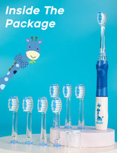 Load image into Gallery viewer, Seago Electric Toothbrush for Kids with 8 Extra Soft Brush Heads and 4 Personal Modes, LED Light, Smart Timer, IPX7 Waterproof, Children&#39;s Sonic Toothbrush for Ages 3 and Up, SG977 
