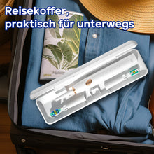 Lade das Bild in den Galerie-Viewer, Seago Elektrische Zahnbürste mit 10 Zahnbürstenköpfen, Reisezahnbürste mit Reiseetui &amp; Zahnbürstenhalter, intelligente Zahnbürste mit Timer – für Erwachsene, Jungen und Mädchen SG2316
