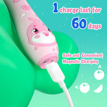 Load image into Gallery viewer, Seago Electric Toothbrush for Children 0-6 Years with Colorful LED Light, Smart Timer, Rechargeable Baby Toothbrush with 8 Soft Replacement Brush Heads, IPX7 Waterproof, SG2139 
