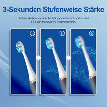 Load image into Gallery viewer, Seago Electric Toothbrush with Pressure Sensor - Whitening Toothbrush - 8 Brush Heads &amp; Replacement Reminder - 30 Days Standby &amp; USB Charging - 5 Cleaning Modes, Ultrasonic Toothbrush, SG2753 (Blue)
