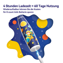 Load image into Gallery viewer, Seago Elektrische Zahnbürste Kinder ab 1 Jahr, Schallzahnbürste Kinder mit LED-Lichtern und DIY-Aufklebern, 8 Weiche BPA-freie Bürstenköpfe, Kinderzahnbürste für Baby 0 bis 3 Kleinkind, SG-2159
