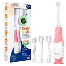 Load image into Gallery viewer, Seago Elektrische Zahnbürste Kinder Baby Zahnbürste ab 0 1 2 3 Jahr, mit LED Licht, Runder Weich Ersatzbürsten, Elektrische Zahnbürste Baby,2 Minuten Smart Timer, Wasserdicht IPX7,SG513
