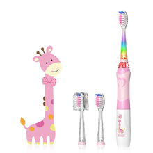 Load image into Gallery viewer, SEAGO Children Sonic Electric Toothbrush for 3-12 Ages Battery LED Sonic Kids Tooth Brush Smart Timer Replacement Brush Heads
