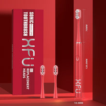 将图片加载到图库查看器，XFU Sonic Electric Toothbrush Smart Tooth Brush Ultrasonic Battery Automatic Teeth Clean Waterproof Replacement
