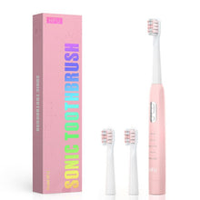 将图片加载到图库查看器，Seago Sonic Electric Toothbrush 40000 times/min Strokes 5 Modes Soft Rounded Bristle Waterproof 2 AA Battery Supply Tooth Brush
